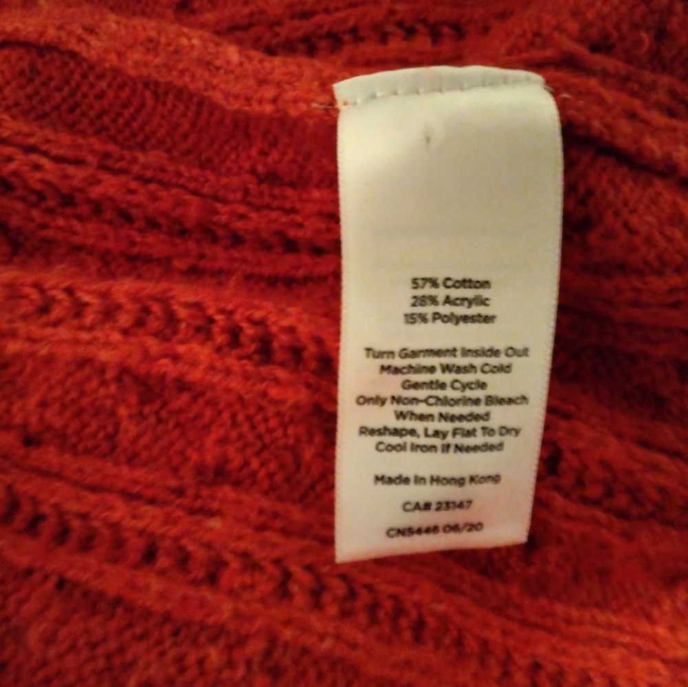 Talbot's Rust Cable Knit Dress - Picture 3 of 3